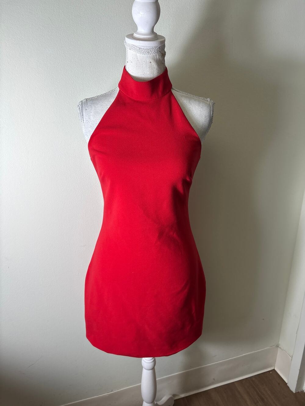 Likely Red Halter Cocktail Dress Sz 4